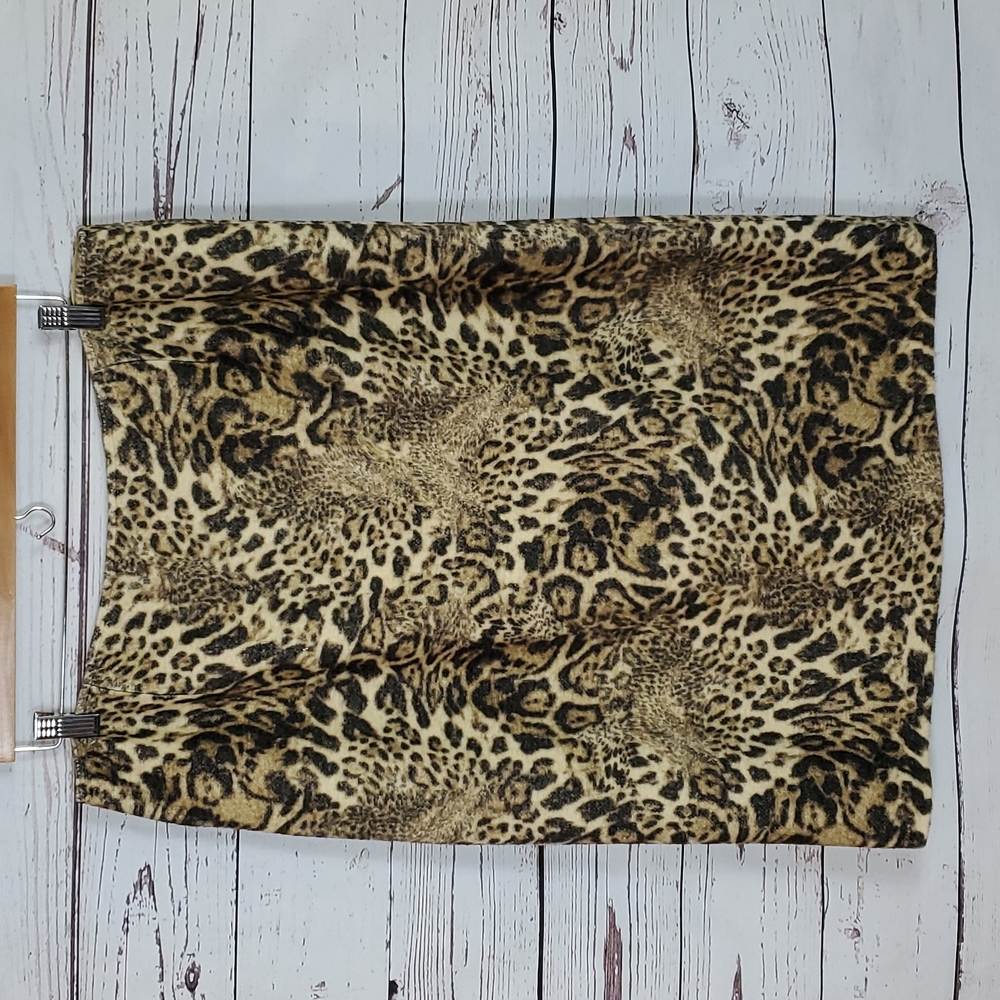 Lafayette 148 Cheetah Print Skirt 14